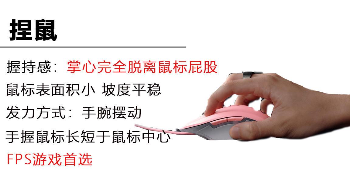 網上有統計 大體上有三種類別,分別是趴握,抓握,指握(也有人叫捏握)