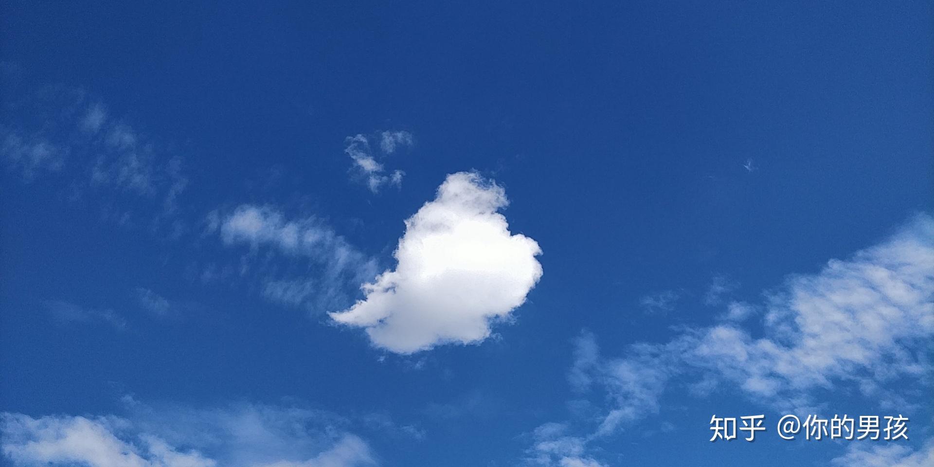 可以留下一张天空白云的照片吗?