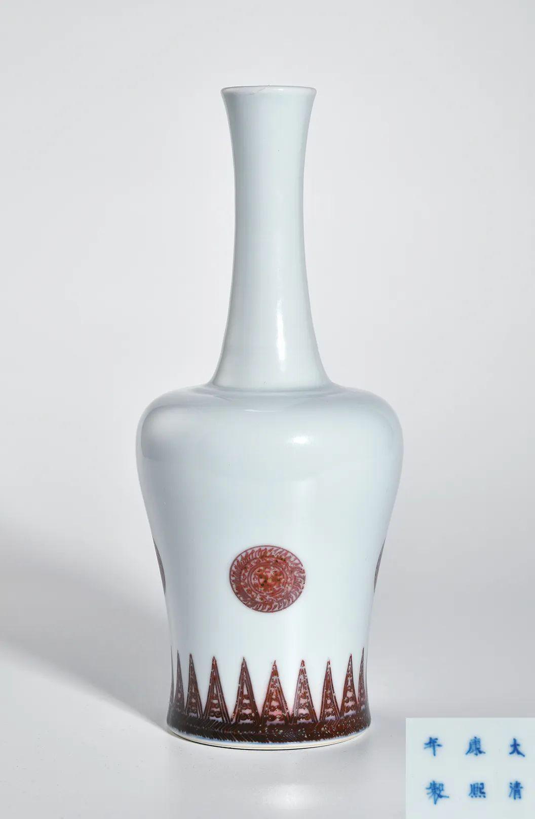 古びた蔵『時代物 陶磁器 青花釉裏紅清供図 搖鈴尊』陶芸 染