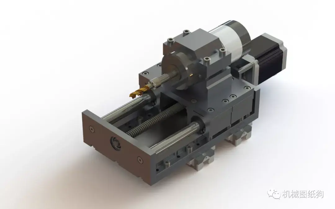 工程机械机床z轴详细图纸3d模型图纸solidworks设计附step