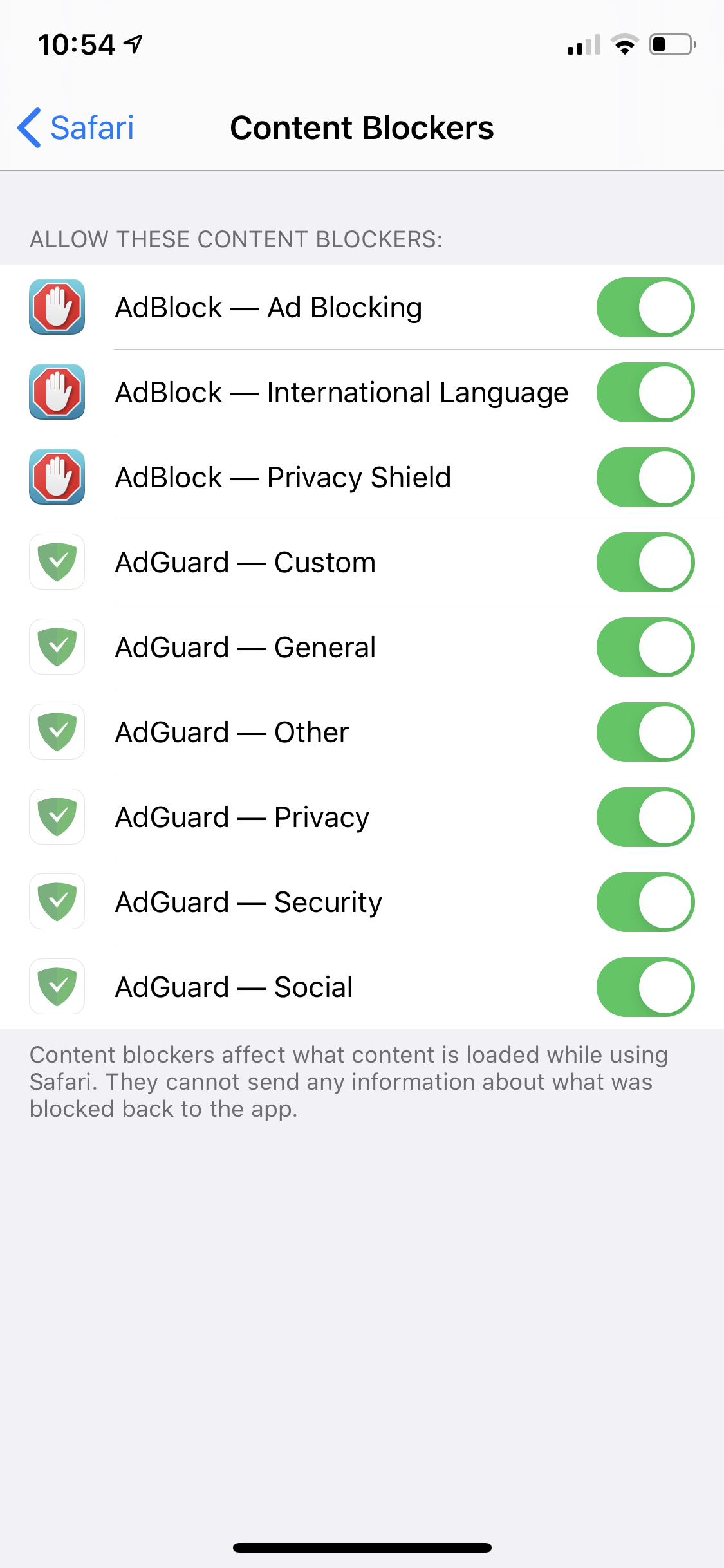 adguard ipad safari