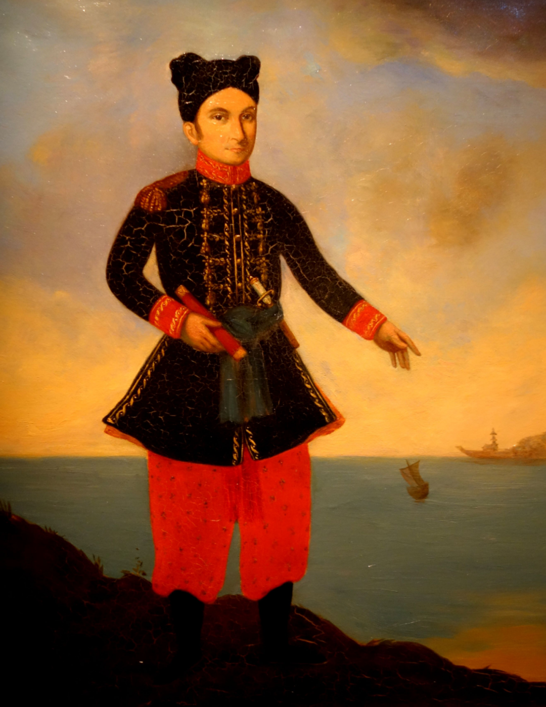 1784年12月19日百多禄带着年仅4岁的王长子阮福景,与大臣范文仁,阮文