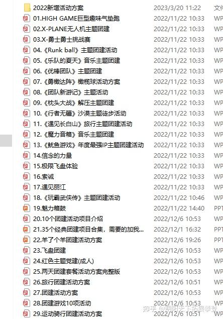 2023经典团建方案30套PPT - 知乎