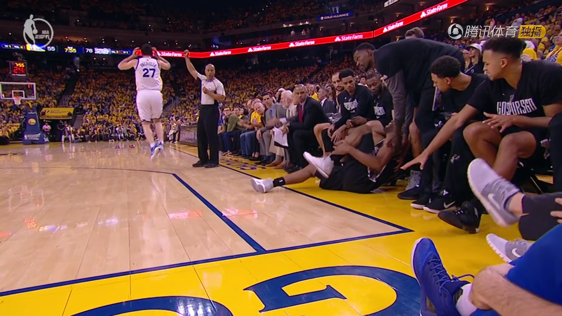 如何评价2017年NBA西部决赛马刺vs勇士第一