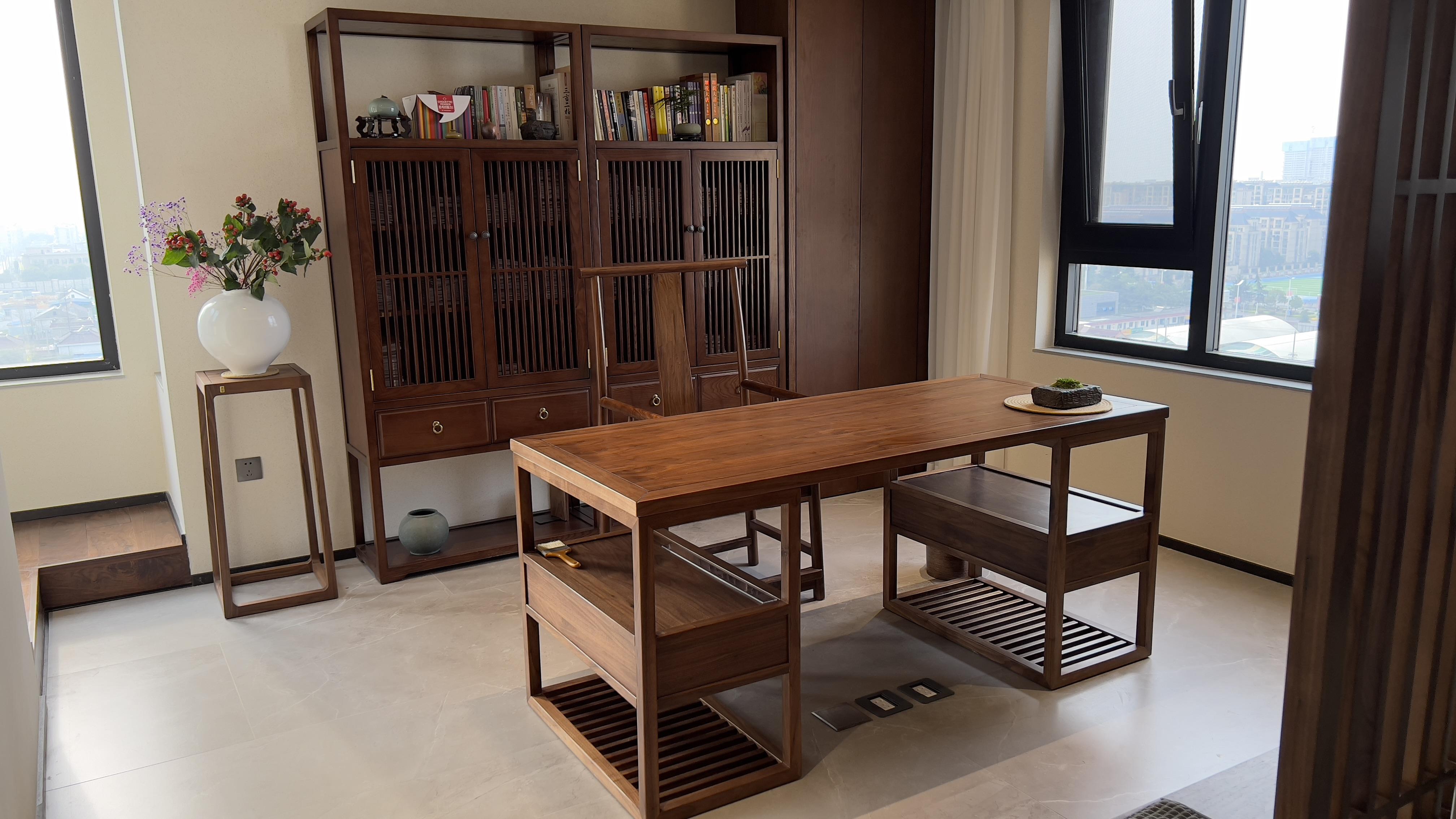 新中式书房设计,"腹有诗书气自华,最是书香能致远"