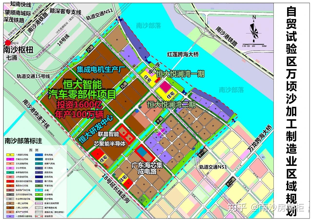 不过在目前,万顷沙的建设还处于起步阶段,各种配套都还只是规划中