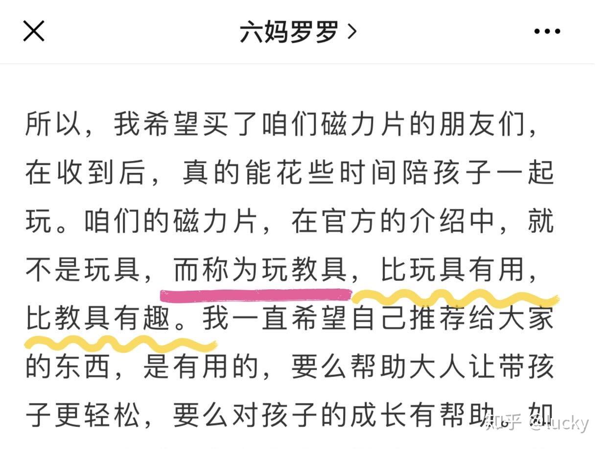 我觉得六妈罗罗说的很到位,磁力片不是玩具,而是玩教具,比玩具有用,比