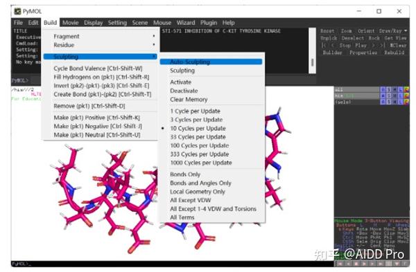 PyMOL实用技能【01】构建小分子/肽段结构并优化 - 知乎
