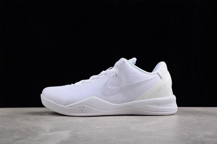 耐克nikekobe8protrotriplewhite科比八代纯白篮球鞋