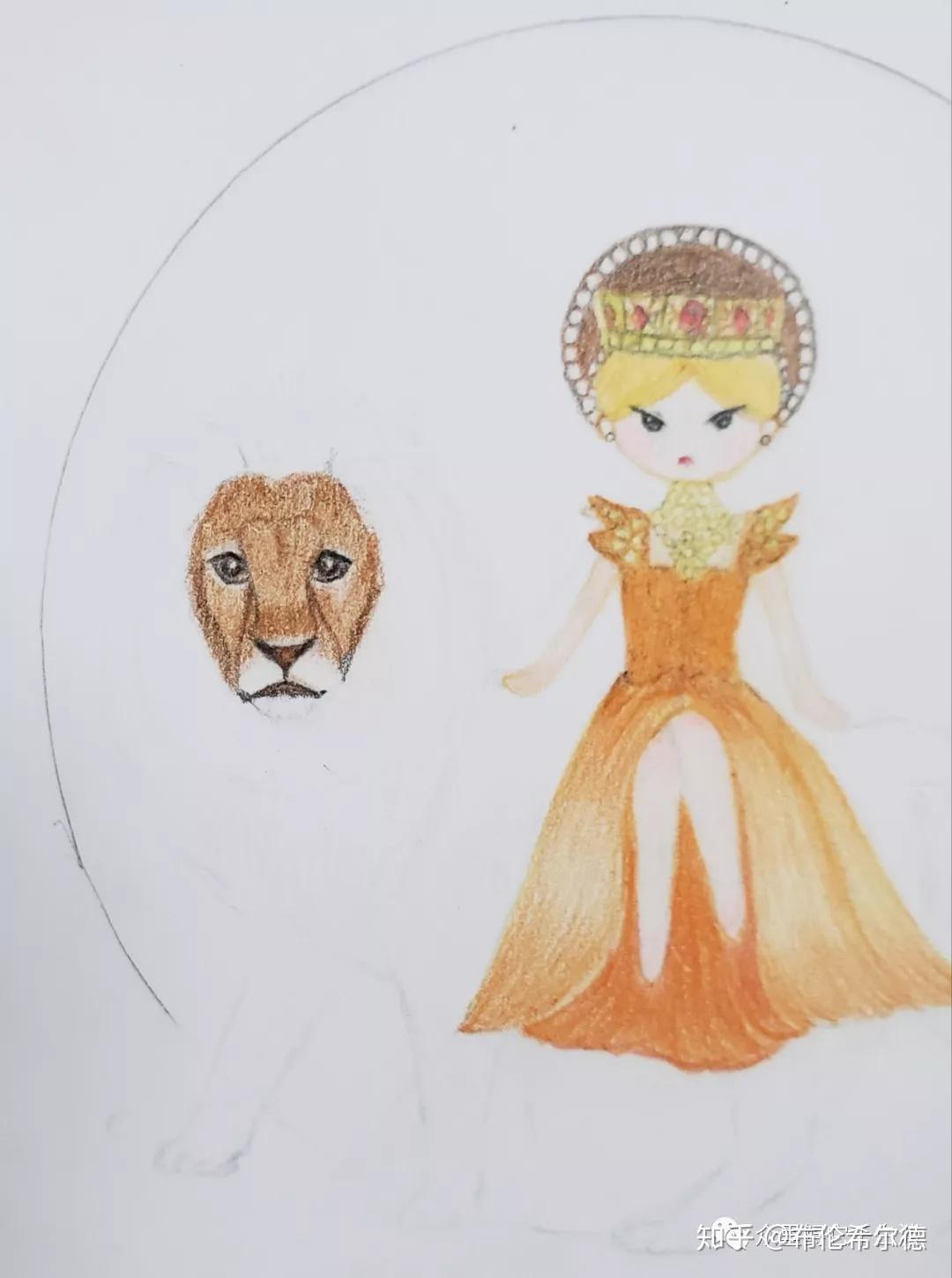 彩铅教程狮子座