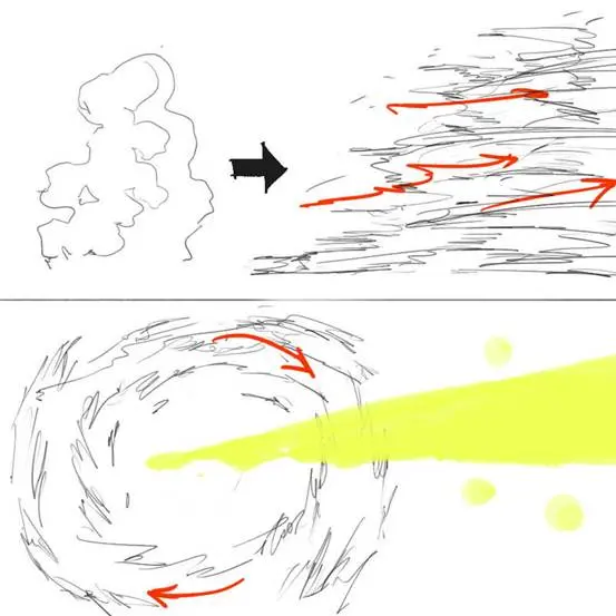 烟雾效果怎么画绘画必回的四种烟雾的作画技巧