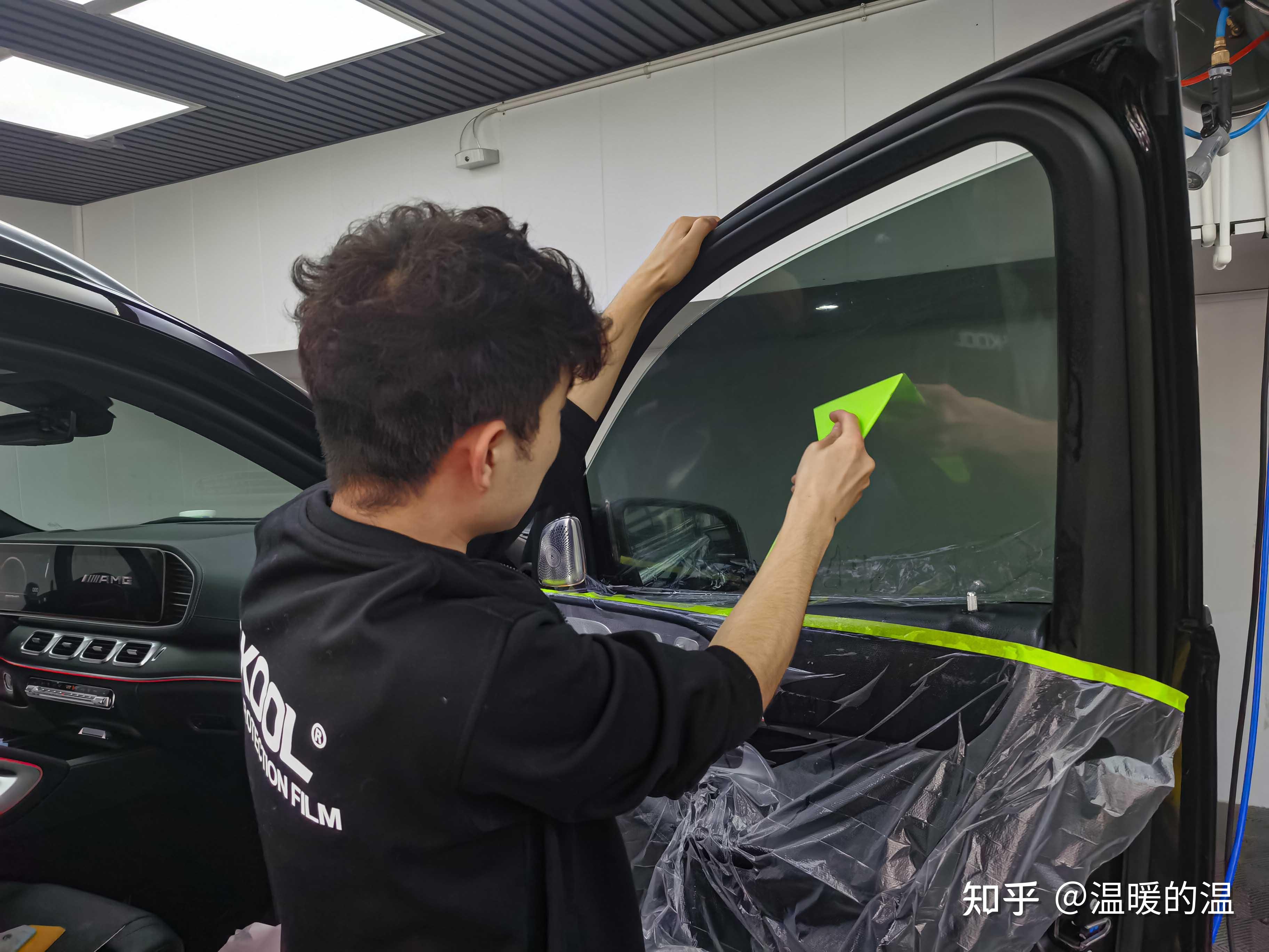 奔驰gls青岛装贴vk70威固太阳膜