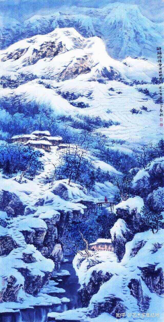 著名画家赵春秋百幅雪景山水画的魅力解读