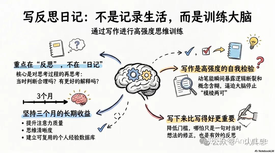 写反思日记，不是记录生活，而是训练大脑 - 知乎