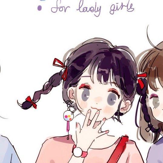 有哪些闪闪亮亮少女又酷飒的女生头像闺蜜头像