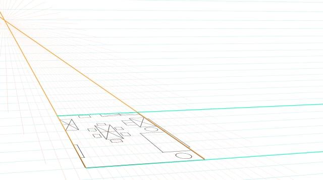 3.画透视的辅助线