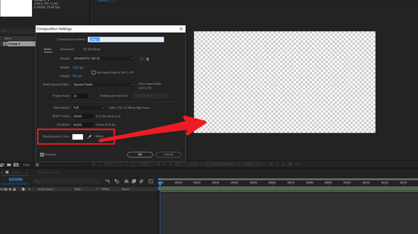 为什么AE中新建合成背景为白色，用Adobe Media Encoder导出视频后背景 