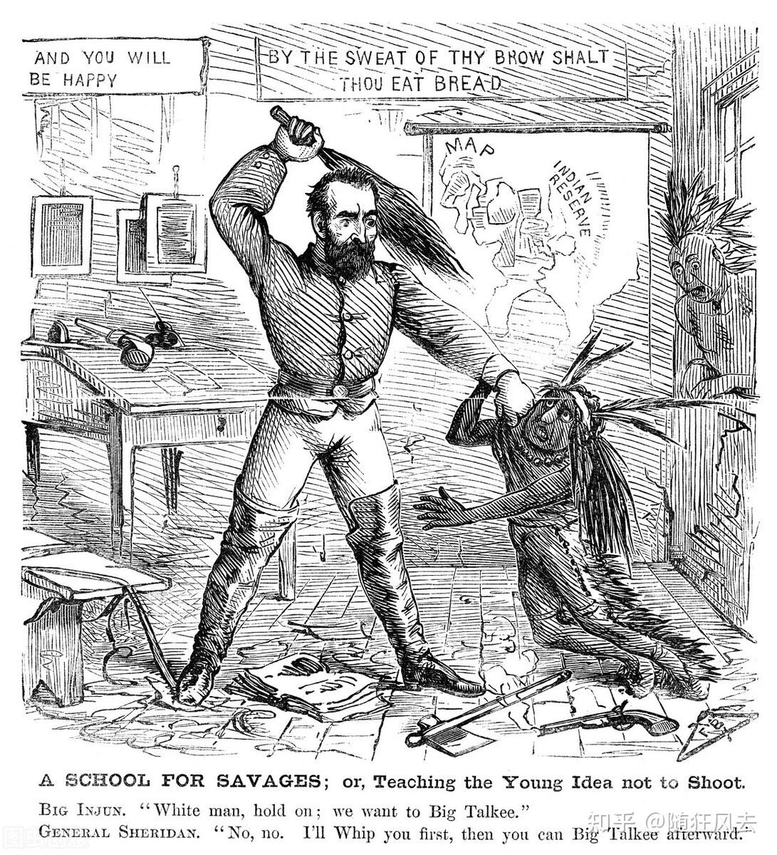 美国是怎样灭绝数百万印第安人的剥一个孩子或妇女头皮奖50镑