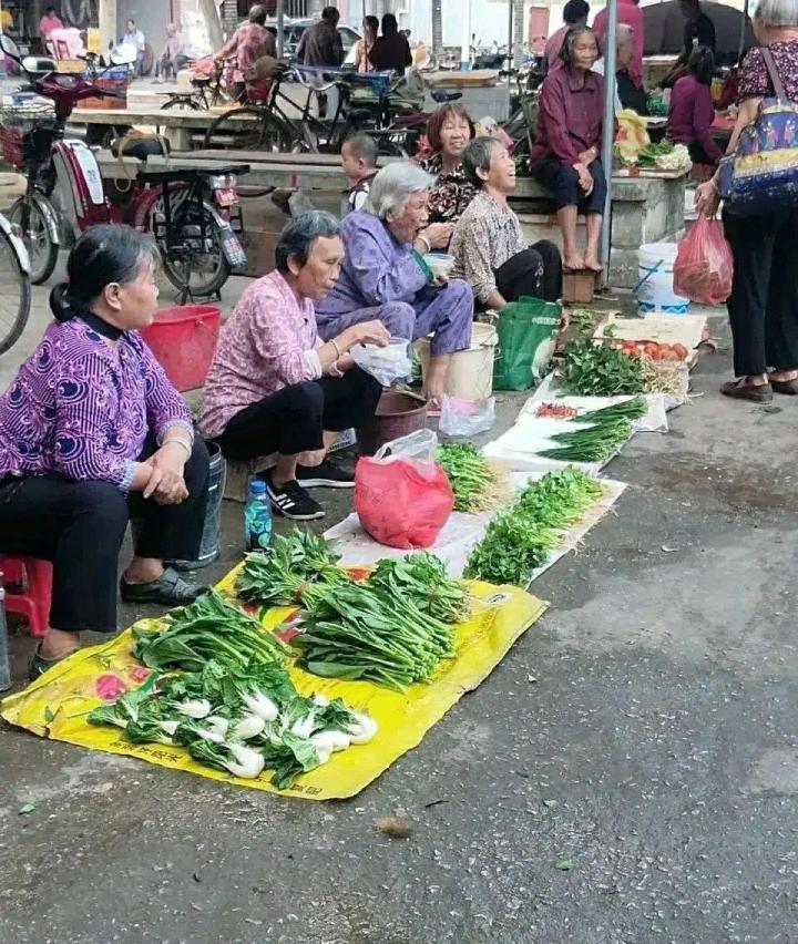 估计都有见过,在菜市场附近的路边总有老人家(以阿婆居多)摆地摊做