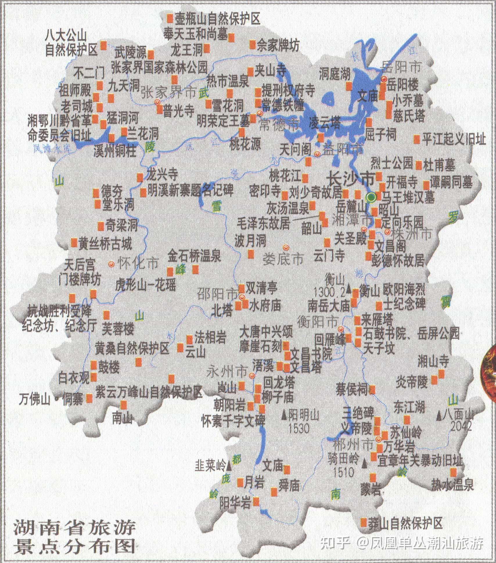 中国主要旅游点分布图图片