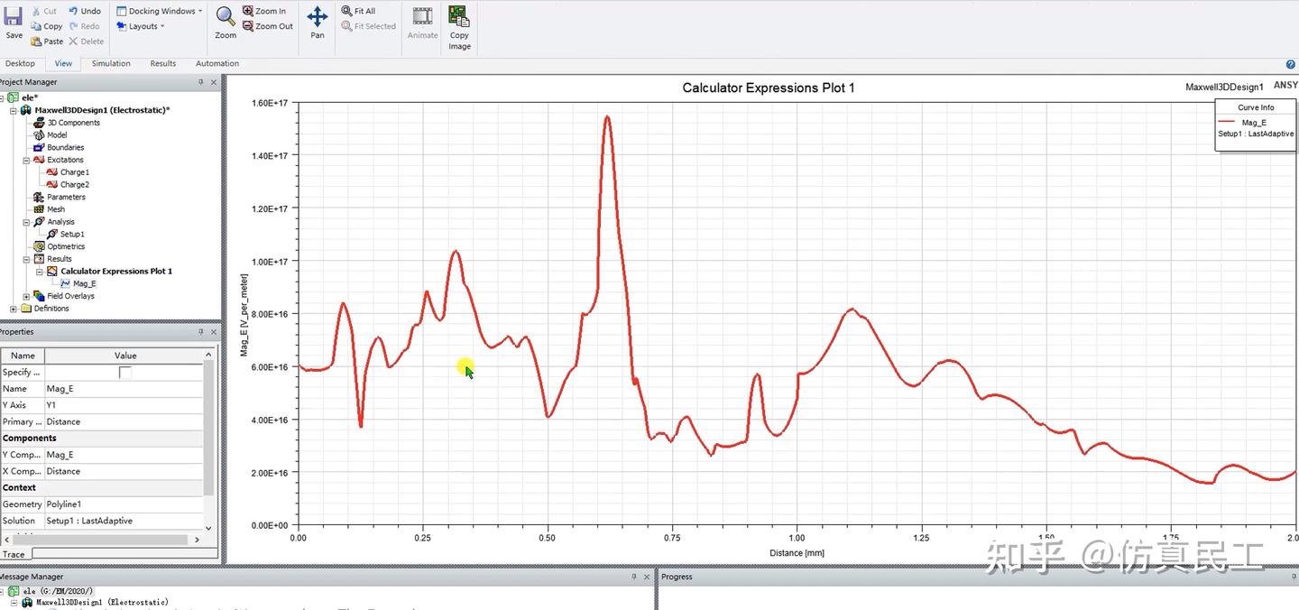 maxwell仿真入门系列：带电荷同心球静电场分析 - 知乎
