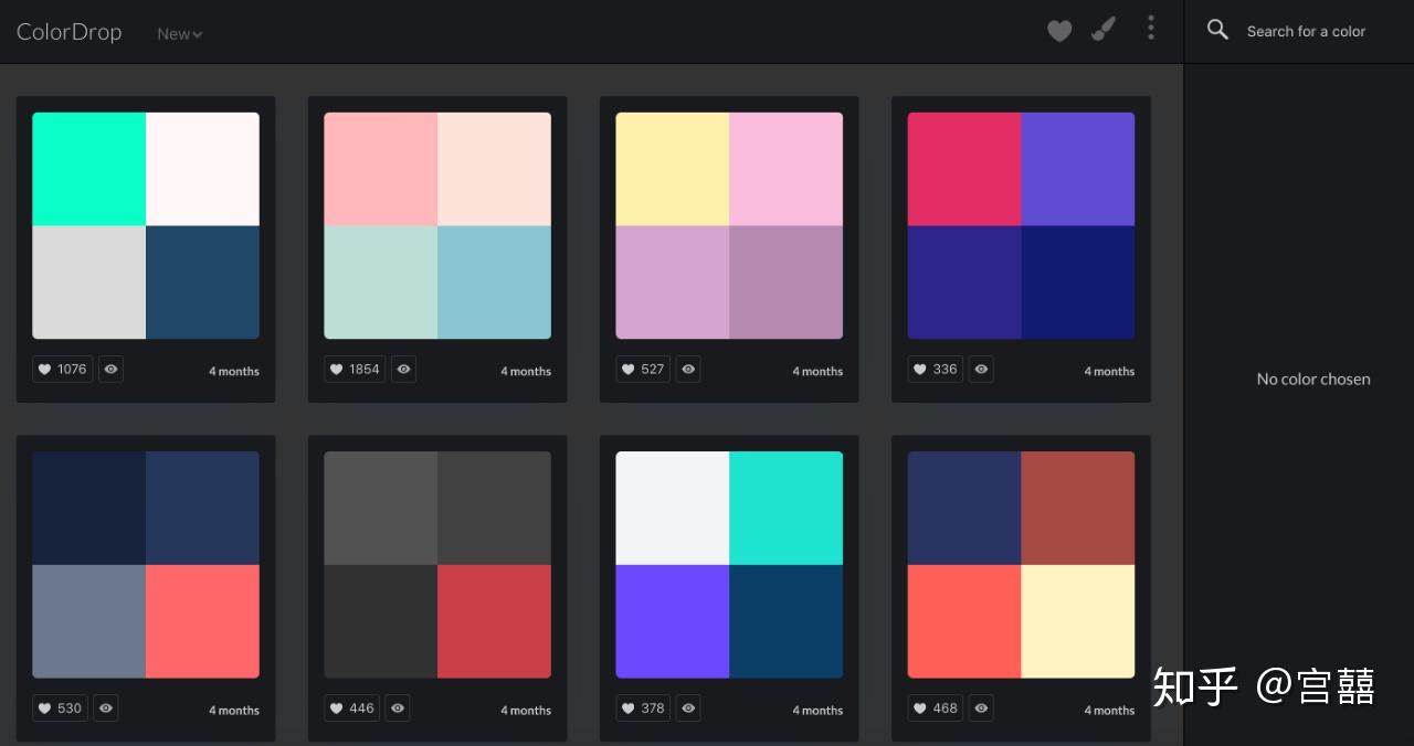 co/▽ 在线配色网站04-https://colorme.