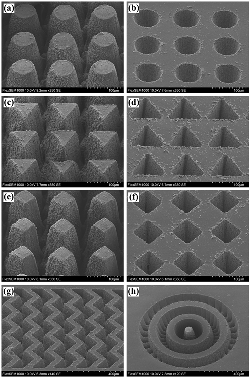 memorysurfaces prepared by a femtosecond laser"和"anisotropic