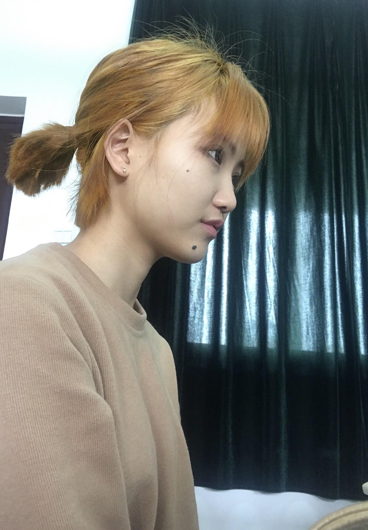 染柑橘色系的头发真的会显黑吗?