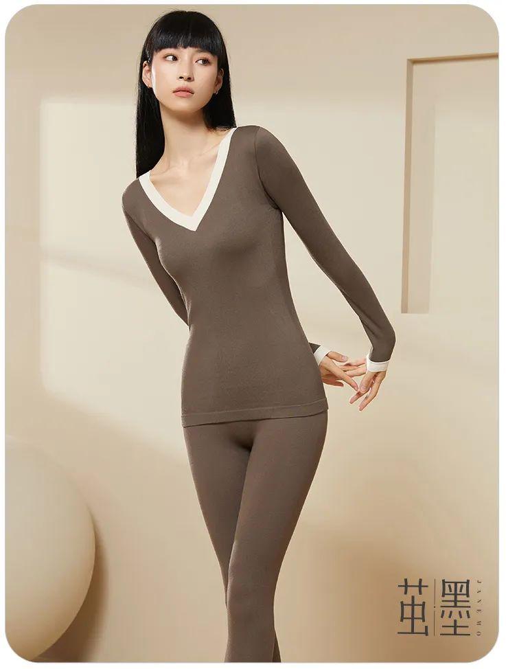 莫代尔保暖内衣太好穿了颜值高级上身保暖舒适还自带塑身隐形效果堪称