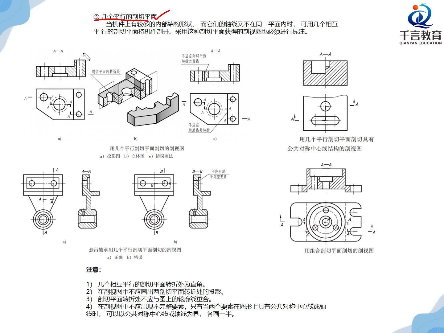 机械制图半剖视图答案图片