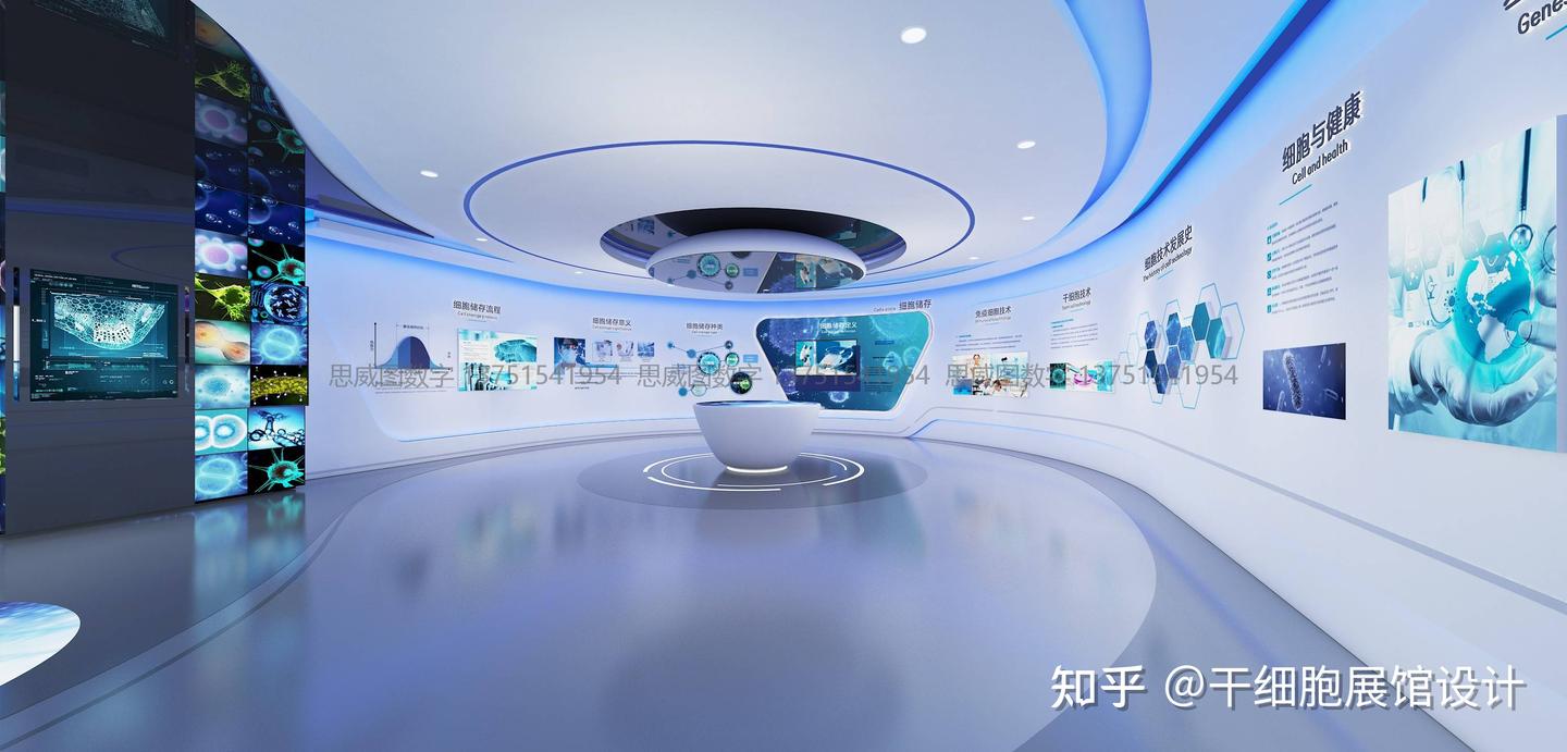 思威图数字干细胞展厅的空间魔法：如何用设计讲述生命延展的故事 | 干细胞科普馆设计公司 | 细胞科学馆 | 细胞生命科技馆 | 沉浸式 ...