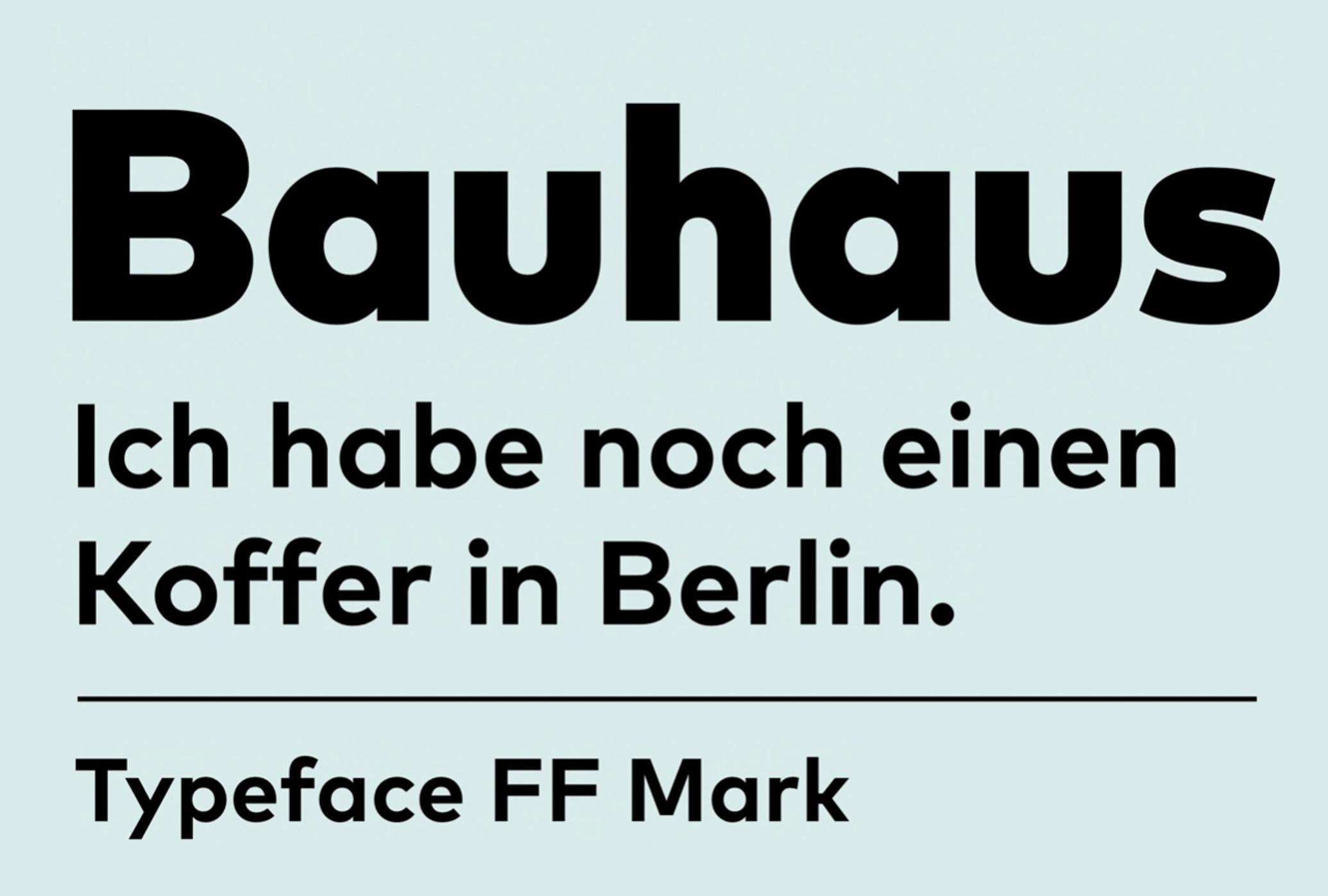 bauhaus:一款为大楼设计的字体