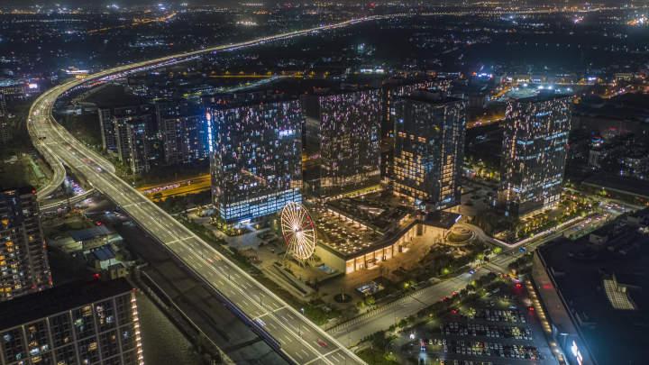 良渚新城照明专项规划启动招标大面积完善灯光秀