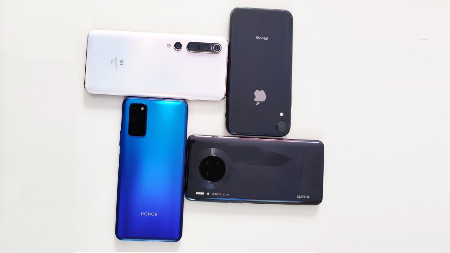 小米10pro 华为mate30 5g 荣耀v30pro Iphone Xr 四款手机测试横评 知乎