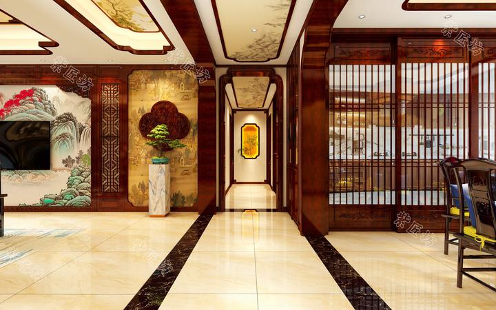 石家庄中式装修丨200㎡中式大平层,勾勒古典雅致的国风神韵 - 知乎