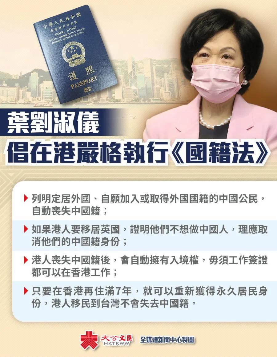 討論區炸了雙國籍再次成為香港敏感話題