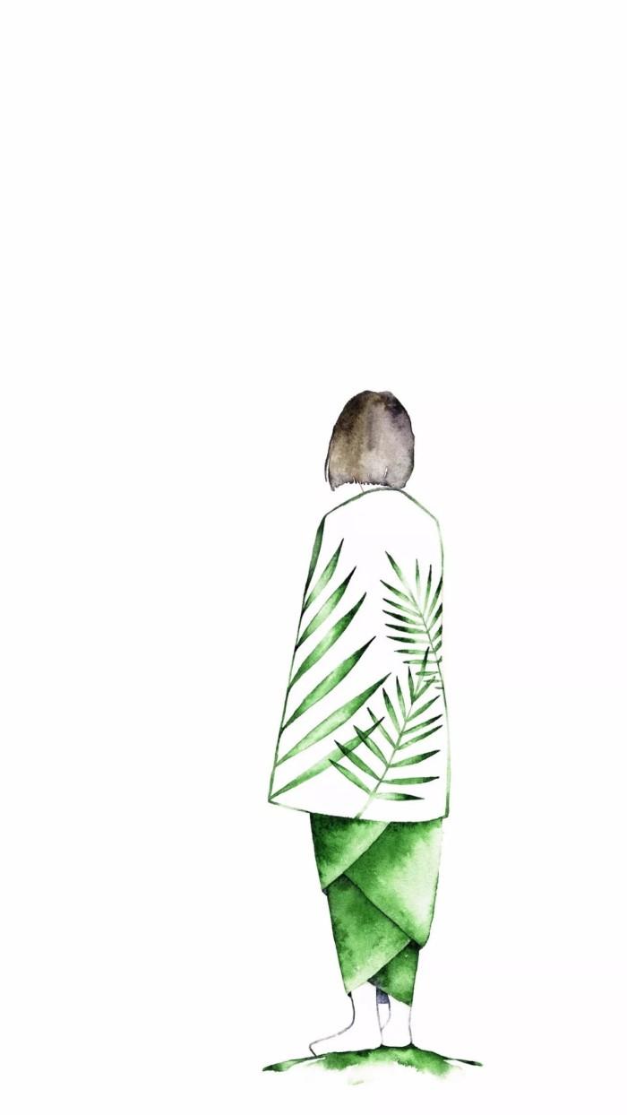 极富美感的绿色系壁纸(无水印)(绿色壁纸唯美可爱)