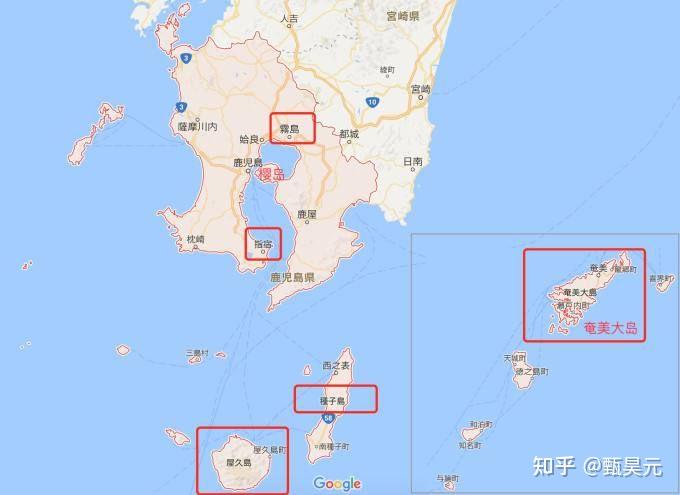 日本樱岛火山地理位置图片