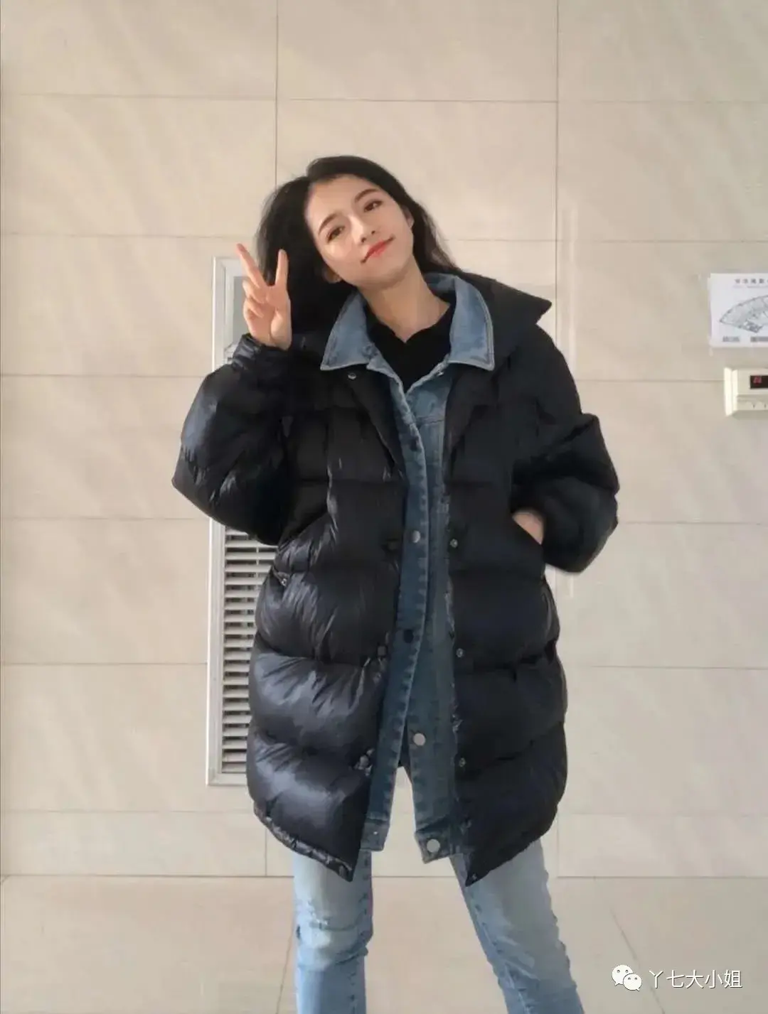 黑色羽绒服这样穿,时髦又保暖~ - 知乎