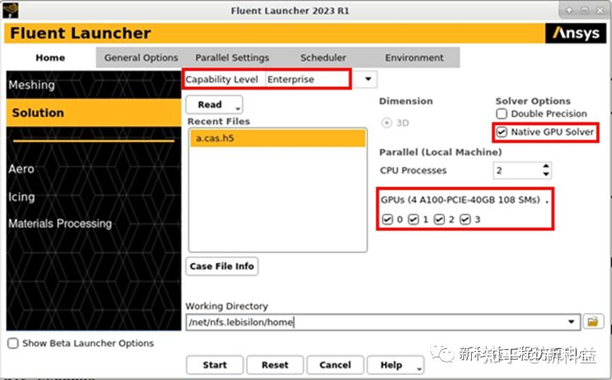  ansys cfd 2023r1 multi gpu solver 
