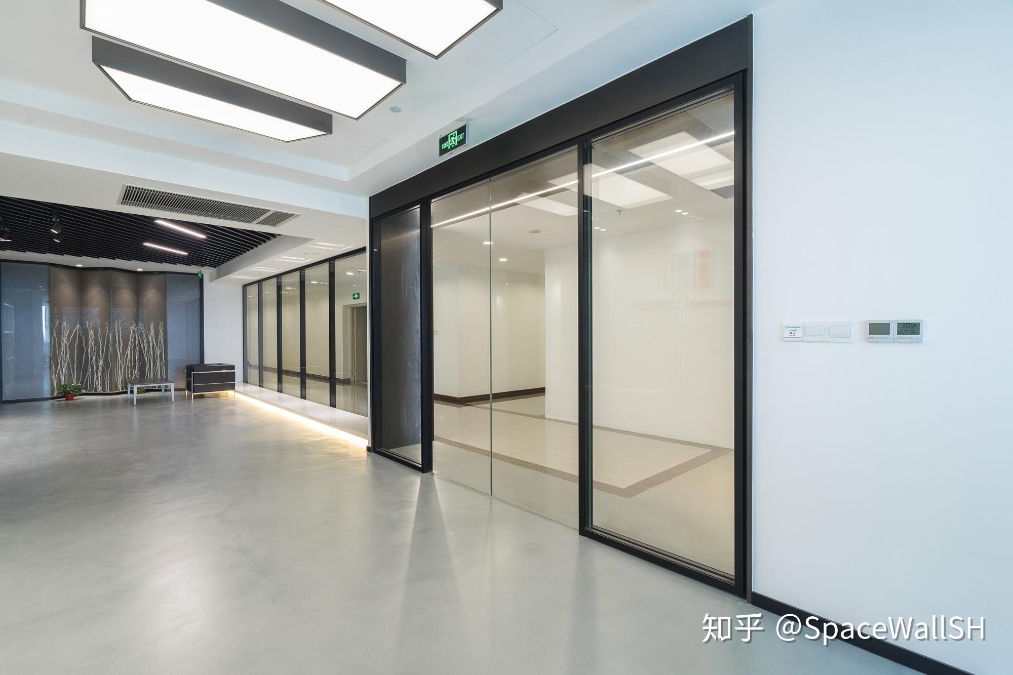 spacewall上海格墙-会议室铝框双玻移门spacewall上海格墙-双玻移门