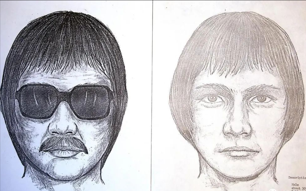 警方出具的嫌疑人画像