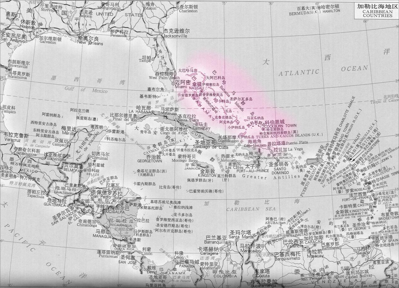 (图 巴哈马位置)