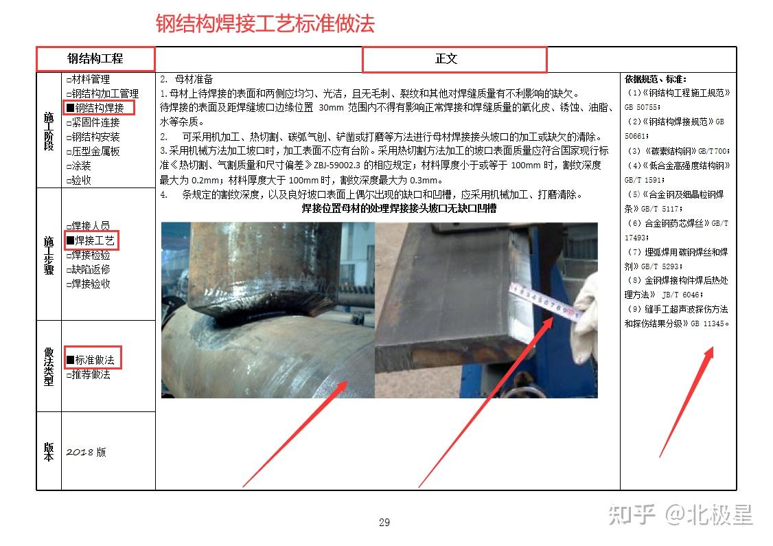 钢结构焊接工艺标准做法