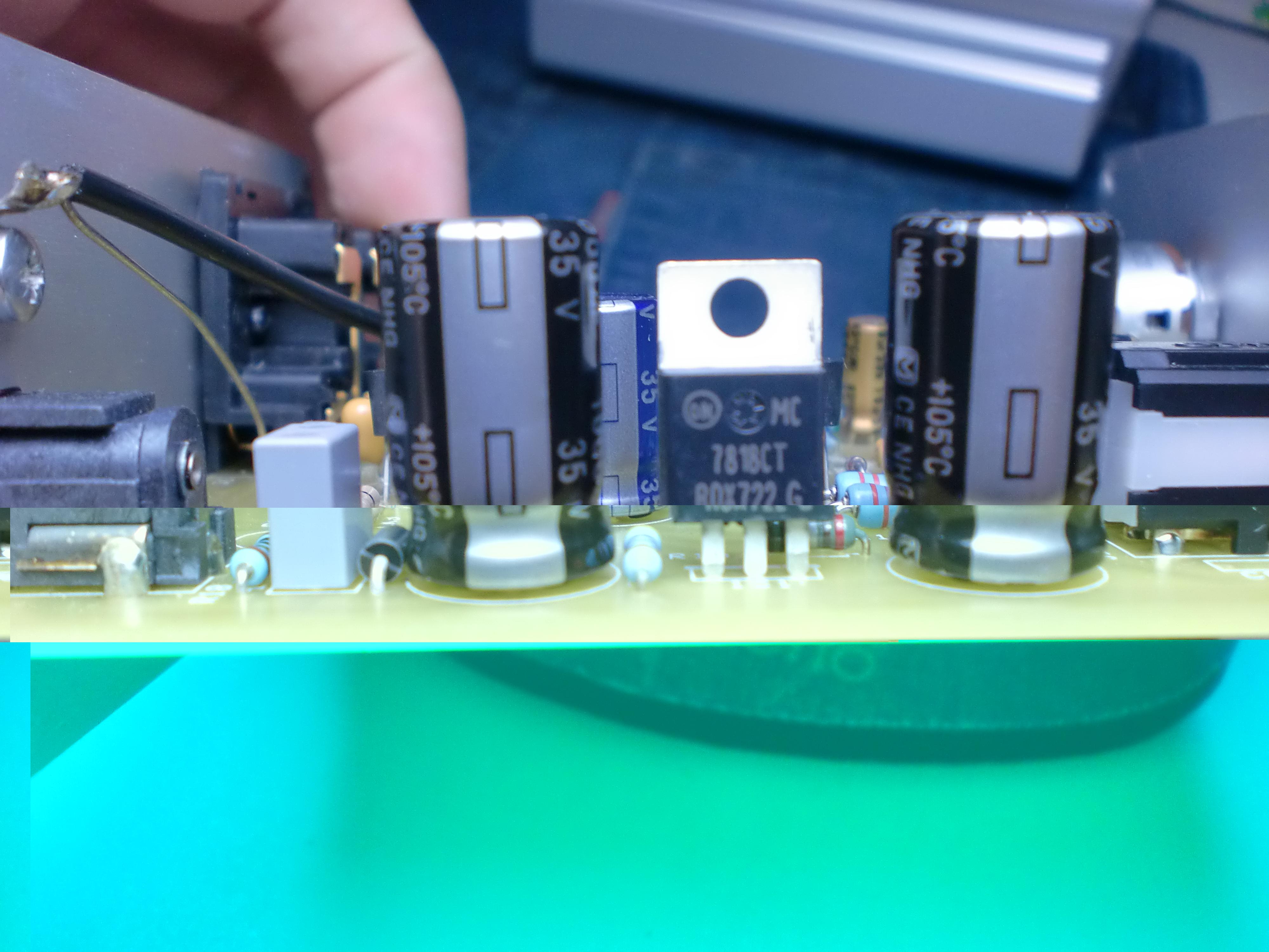 q1到q6全部用的是bc327,bc337对管,从表面泛着银色的光泽来看,用的是