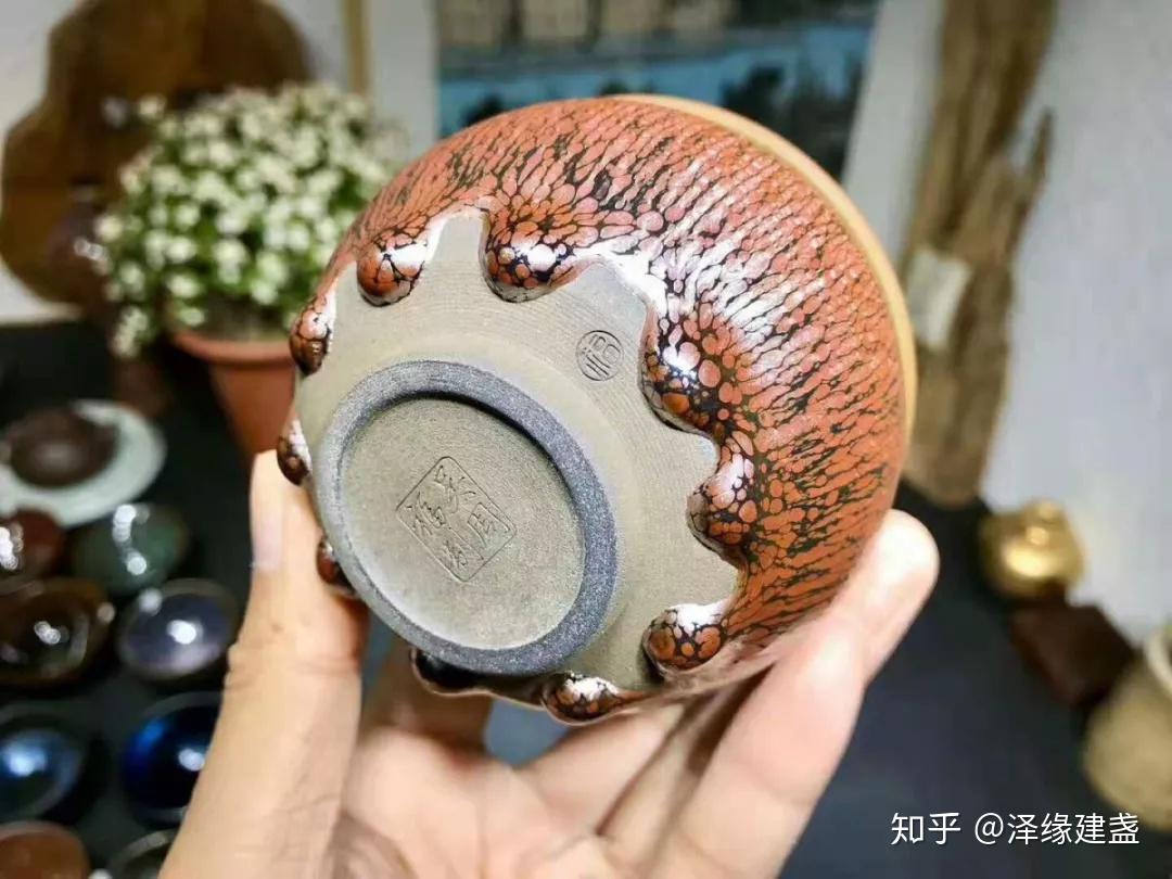 吴周福建盏赏析佛肚千丝万缕禅定盏