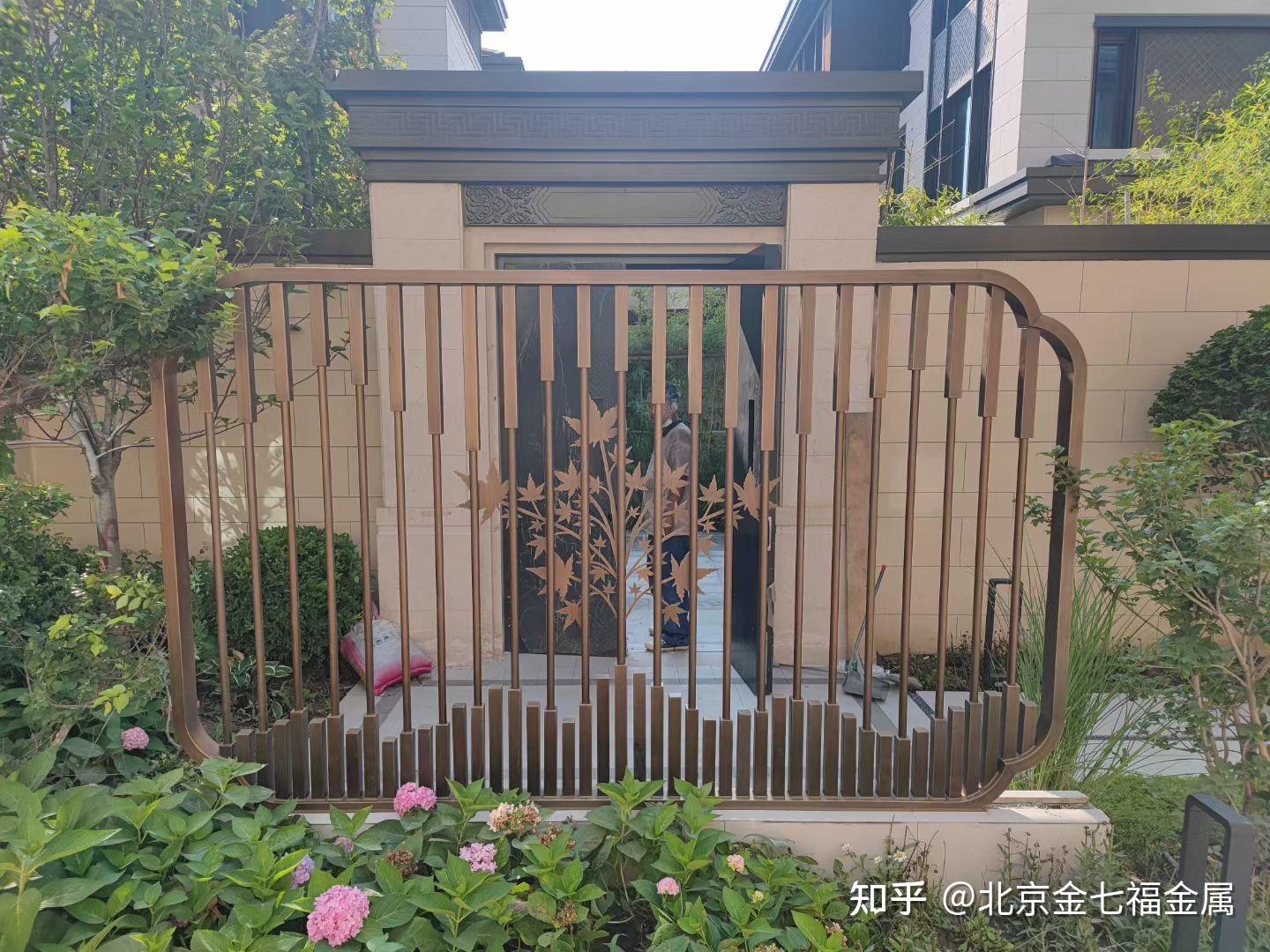 室外庭院金属屏风这样设计亮点