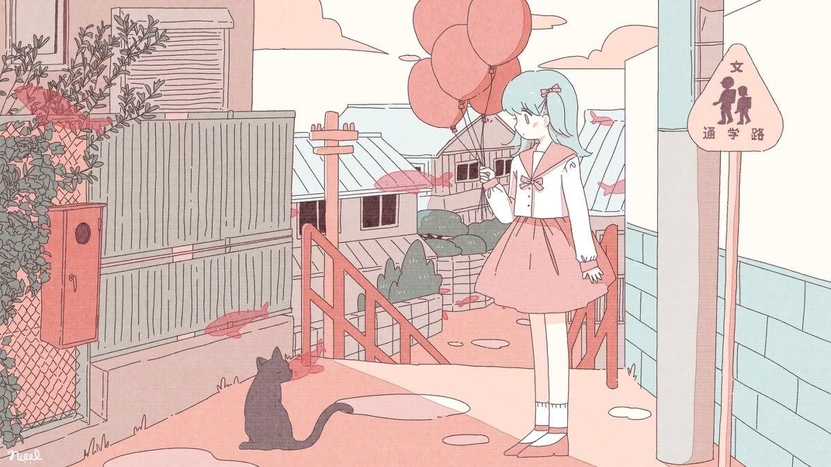 有没有超级可爱的粉色系动漫壁纸