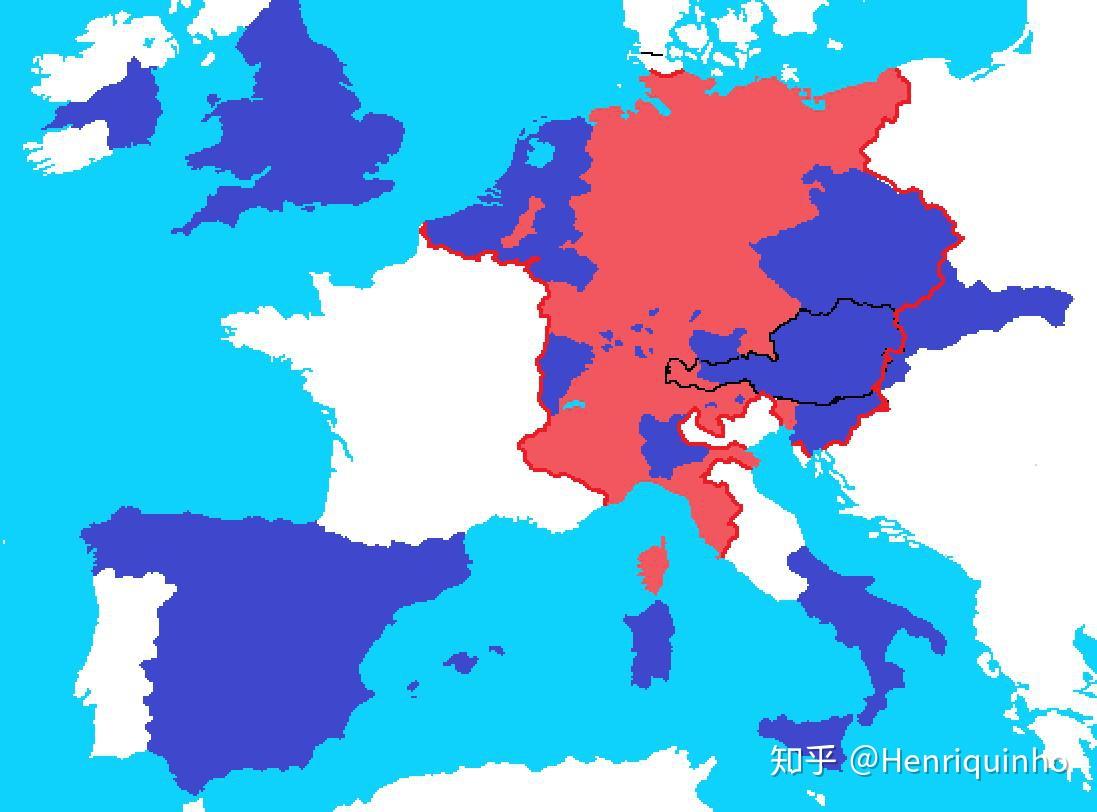 拿破仑帝国时期的欧洲版图 - 知乎