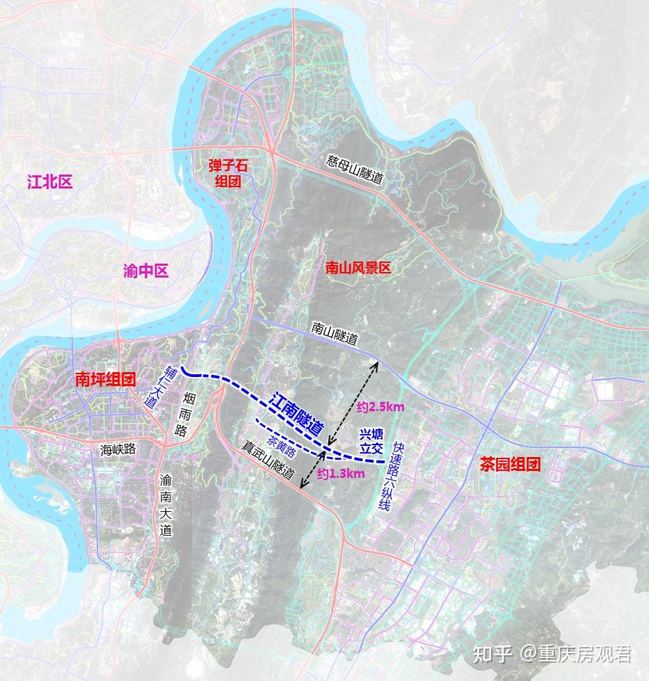 重庆江南隧道规划图图片